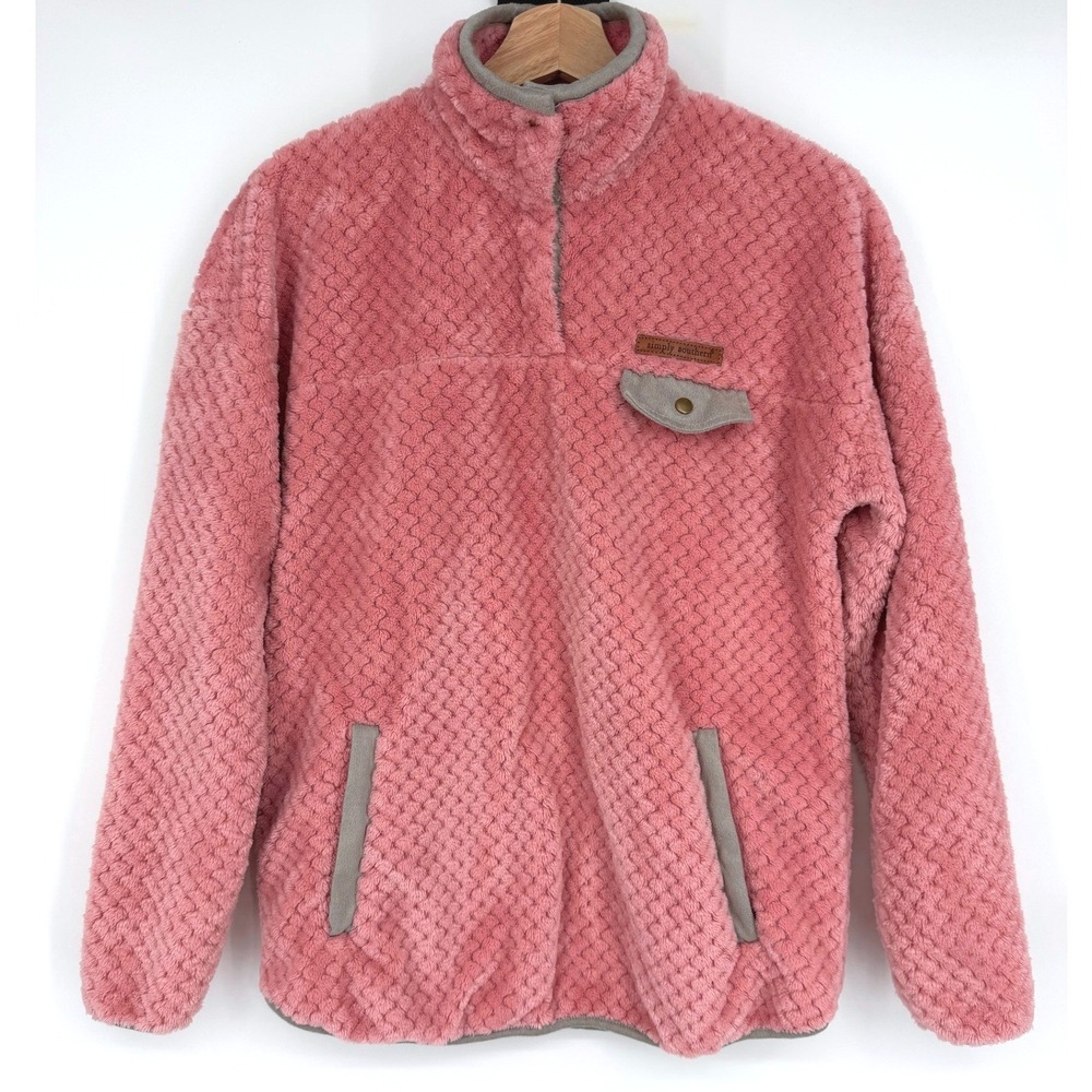 Simply Southern‎ Simply Soft Snap Pullover Pink Sz S